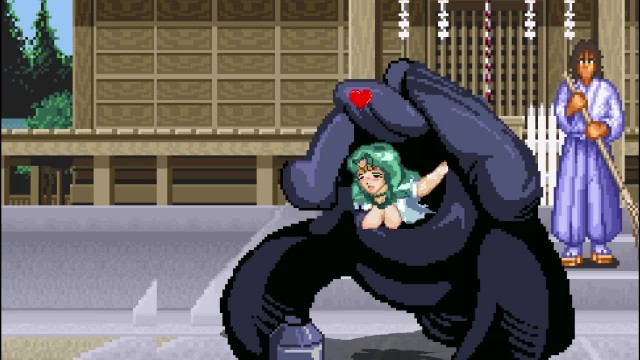 MUGEN HENTAI~ Sailor Moon & Sailor Neptune vs Kuromaru & Slime (Request)