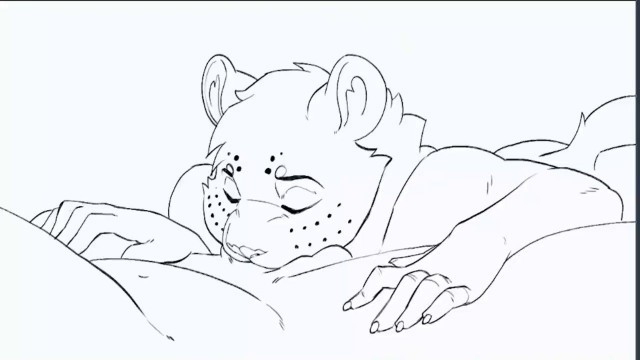 Hot Furry Blowjob - Cum Swallowing Yiff GIF