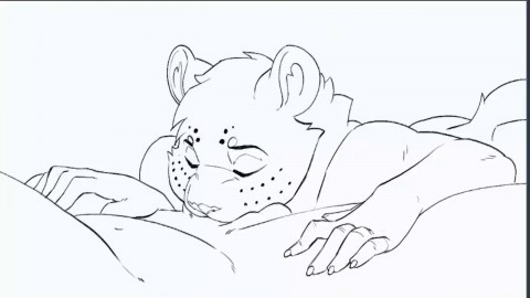 Hot Furry Blowjob - Cum Swallowing Yiff GIF