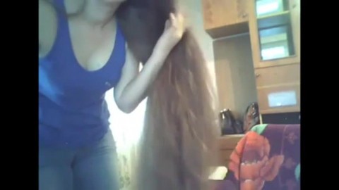 sexy very long hair playing long hair hair 1