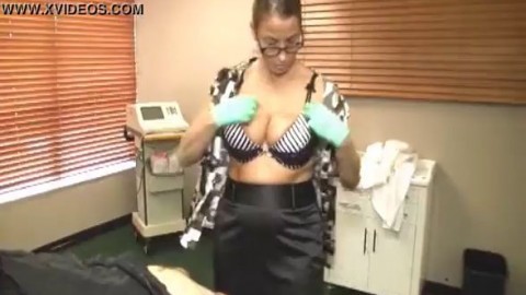 Busty Doctor Heals A Huge Boner