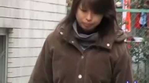 Asian teen confused after a successful street sharking