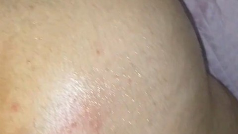 Oiled Girlfriend taking my backshots