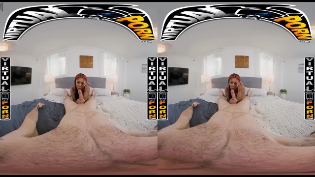 VIRTUAL PORN - Game Day Fuck With Curvy Black Pornstar Jordyn Falls