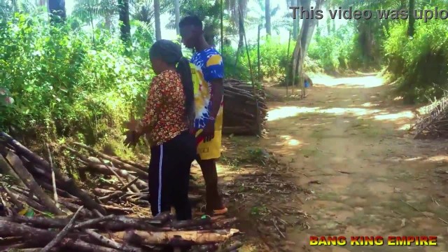 AFRICAN VILLAGE MAIDEN ROADSIDE FIREWOOD SELLER GOT FUCKED BY BIG BLACK COCK PORNSTAR- HORNY MILD FUCK