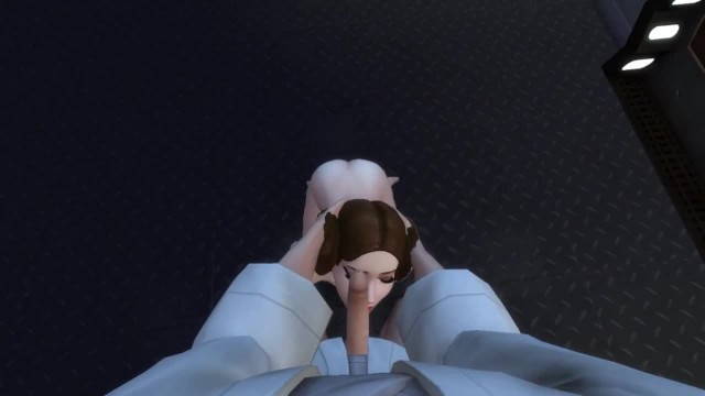 X Star Wars: Luke using his jedi skils to fuck Leia |Sims4| porn hentai