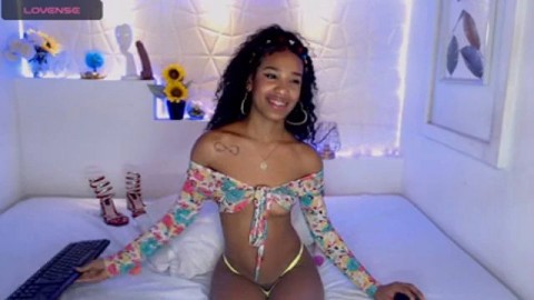 Latin teen riding dildo while squirting on livecam... destiny mira porn