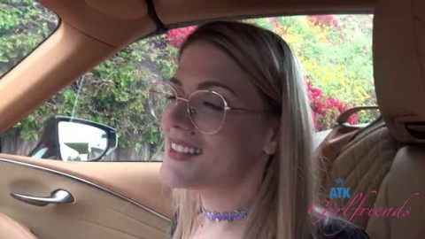 Hd Pov Video Of Blonde Riley Rose Being Fingered In A Car