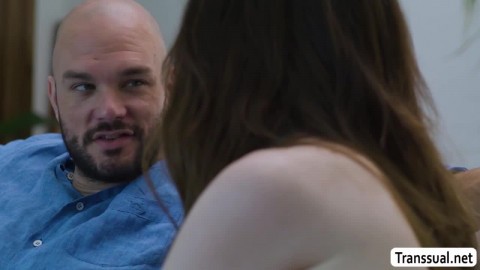 Seductive Tgirl Gracie Jane analed by her friend