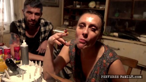 Perversefamily Anna De Ville And Brittany Bardot Annas Fucking Birthday Blow Job Tits